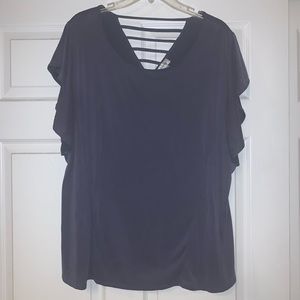 Avenue purple short sleeve top